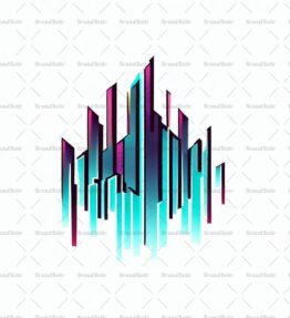 Abstrakte urbane Skylines